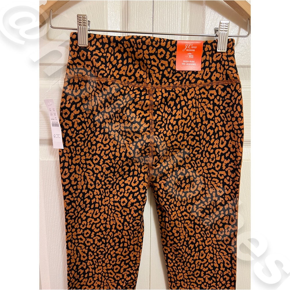 J. Crew Weekend High Rise Cheetah Print 7/8 Leggings NWT - Picture 5 of 14